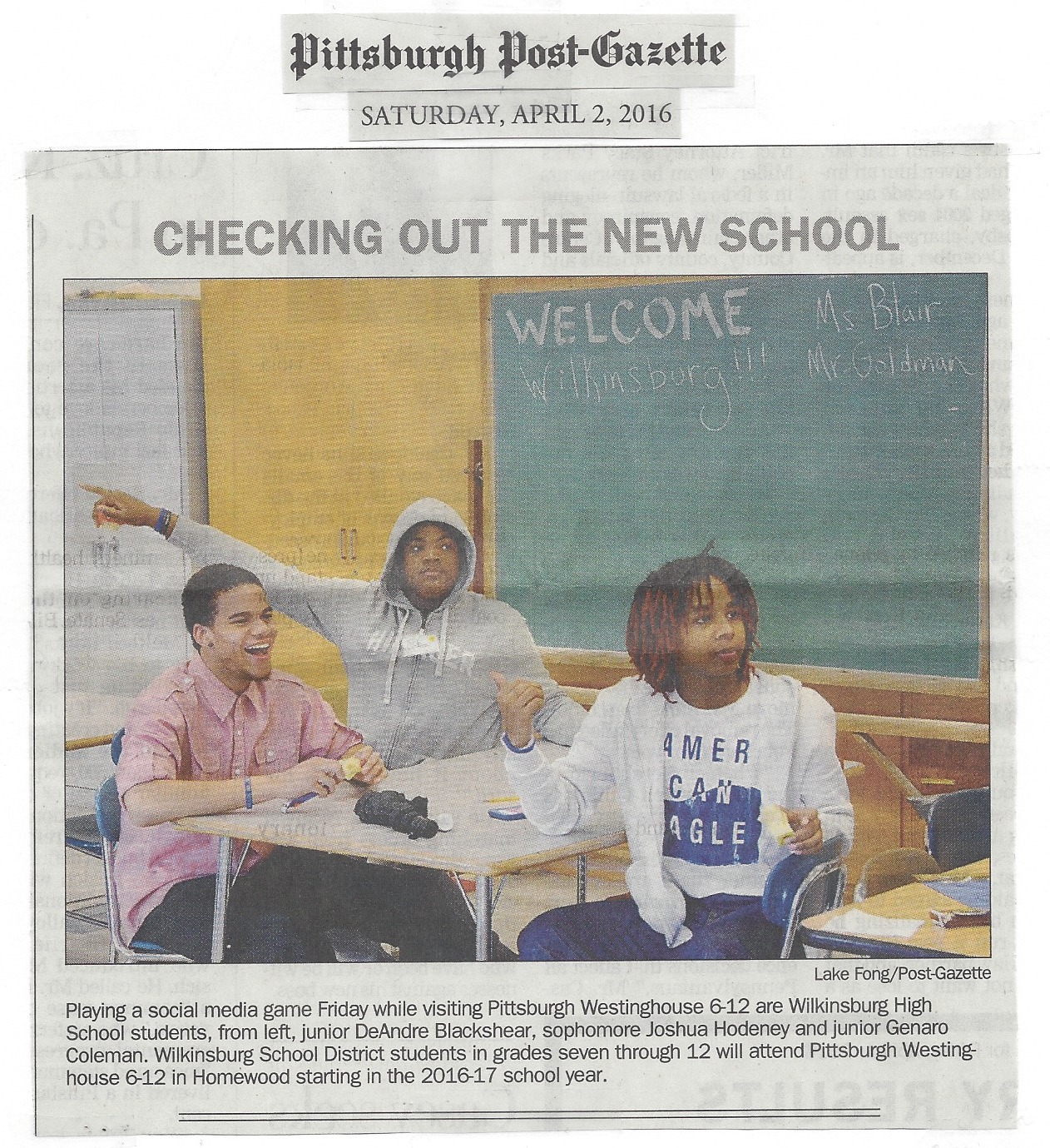 Wilkinsburg Westinghouse Visit Post Gazette